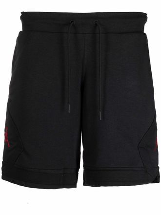 Nike logo-detail track shorts - Black