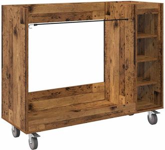 vidaXL Armario De Golf Con Rueda Liso Madera Vieja 120 X 45 X 98 Cm Vidaxl