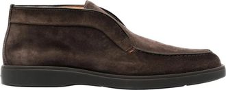 Santoni Desert Instapper Su&egrave;de Boot - Heren - Enkellaarsjes - Bruin - 43 EU - Su&egrave;de - Schoenen