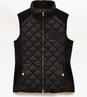 Joules Womens Joules BRAEMAR LUXE GILET Womens Gilets Black - Size: 14