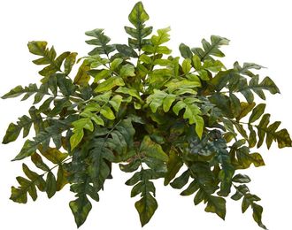 Nearly Natural 32-in Holly Fern Artificial Ledge Plant in Green at Nordstrom