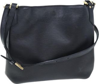 Louis Vuitton Mandara Handbag Epi Leather Black Leather Bag (Pre-Owned)