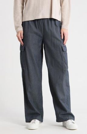 Eileen Fisher Organic Cotton Cargo Pants in Denim at Nordstrom Rack, Size Xx-Small