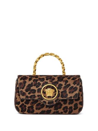 Versace La Medusa leopard-print mini bag - Brown