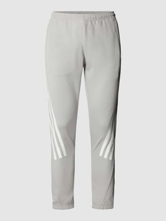 adidas Sweatpants mit Kontraststreifen in Hellgrau, Größe XXL