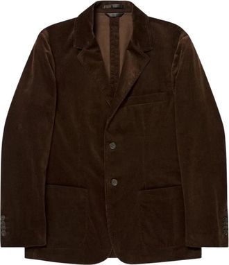 Sunspel Corduroy Blazer - Heren - Blazers - Bruin - L - Katoen - Jassen
