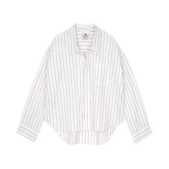 Denimist Shirts, female, White, Size: XS Cropped Button Shirt
