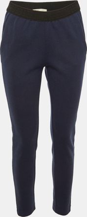 Maje Navy Blue Jersey Side Striped Polga Trousers S
