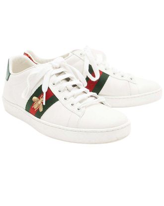 Gucci Womens Leather Bee Ace Sneaker (Authentic Pre-Loved)
