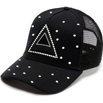 Cult of Individuality Triangle Logo Snapback Trucker Hat in Black at Nordstrom