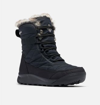 Columbia Snowboots COLUMBIA MINX SHORTY IV, Damen, Gr. 41, schwarz (schwarz, titanium ii), Textil, Schuhe Snowboots, gef&uuml;ttert