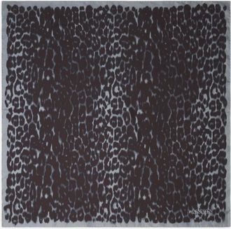 Lanvin animal-print scarf - Grigio