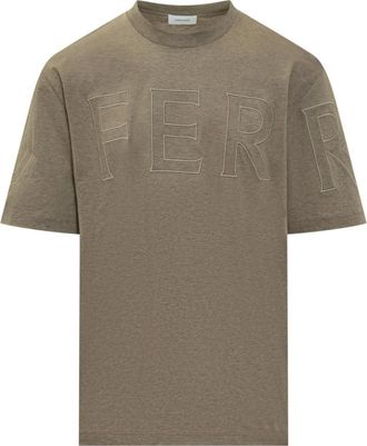 Ferragamo Beige Crew Neck T-Shirt