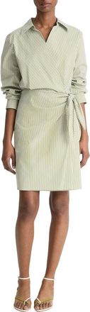 Vince Furrow Stripe Wrap Dress