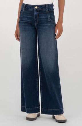 Kut from the Kloth Meg High Waist Wide Leg Jeans in Unequalled at Nordstrom Rack, Size 14