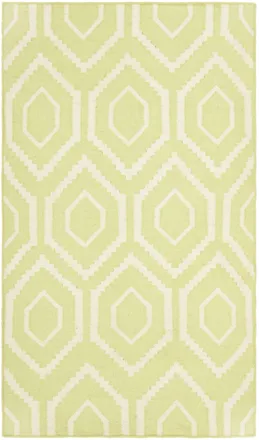 Safavieh Alfombra lana verde/neutrale 122 x 183 cm