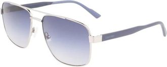 Calvin Klein Zonnebril - Heren - Zonnebrillen - Blauw - 60 MM - Accessoires