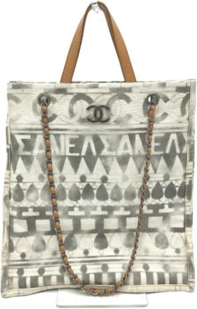 Chanel Pre-owned Leather chanel-bags - Dames - Vintage Shopper - Beige - ONE Size - Vintage