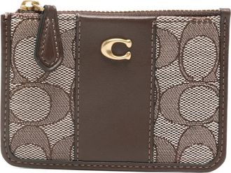 Coach Portafoglio Essential Signature Jacquard - Marrone