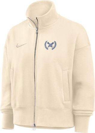 Nike Womens College (Hampton University) Nike Womens Phoenix Fleece Track Jacket in Brown | ZW052NHMTU26-NAT