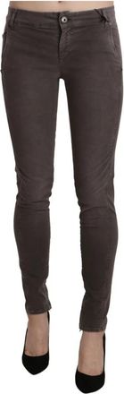 Ermanno Scervino Low Waist Skinny Jeans - Dames - Skinny Jeans - Bruin - W26 - Katoen - Jeans