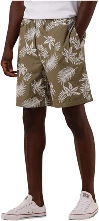 Scotch & Soda Gedrukte Poplin Bermuda Shorts - Heren - Korte Broeken - Veelkleurig - M - Katoen - Korte Broeken
