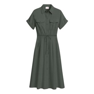 MC2 Saint Barth Shirt Dresses, female, Green, Size: L Ndi0001-00144L.52 Shirt Dress