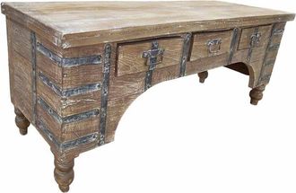 Wanderlust Deco Mueble Bajo De Madera Artesanal 165-175x45x57h Cm