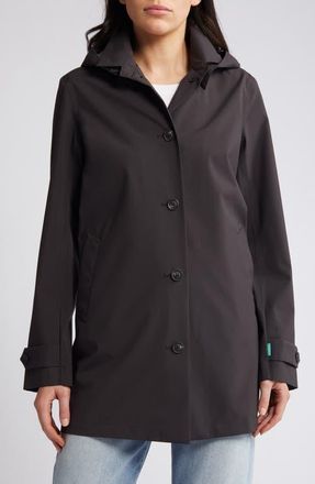 Save The Duck April Hooded Jacket in Black at Nordstrom, Size 1