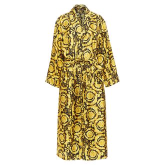 Versace Silk Signature Barocco Robe Gown