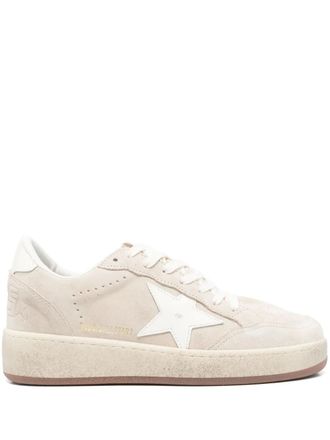 Golden Goose Ball Star 2 sneakers - women - Calf Suede/Recycled Rubber/Polyurethane/Calf Leather/Cotton - 38 - Neutrals