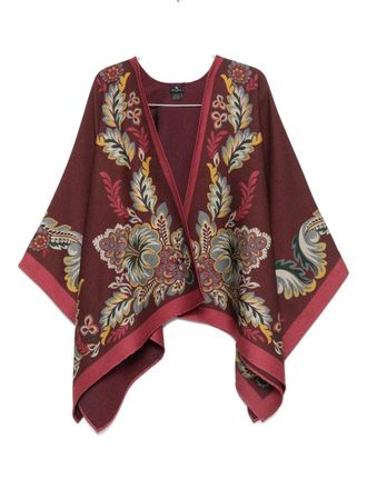 Etro Floral Print Poncho