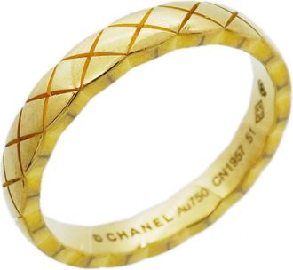 Chanel Yellow Gold (18K) Band Ring (Pre-Owned)