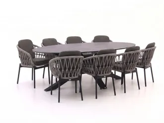 Bellagio la vita attrattiva Bellagio Cupello/Induno Ellips 280cm dining tuinset 9-delig