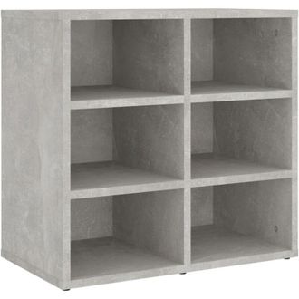 vidaXL Mueble Zapatero Color Gris Hormig&oacute;n 52,5x30x50 Cm Vidaxl