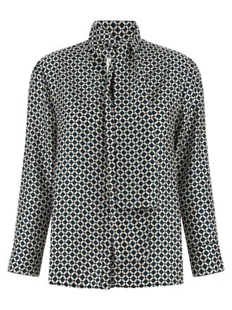 Max Mara Blue Silk Womens Blouse