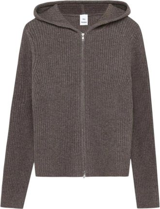 Won Hundred Glasgow Knit Hood - Heren - Vesten - Bruin - M - Wol - Truien & Vesten