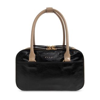 Marni Tassen, Dames, Zwart, ONE Size, Leer, Boxyne Bag