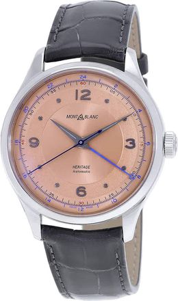 Montblanc Automatic Salmon Dial Mens Watch 119950