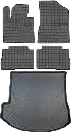 OEM Hyundai Grand Santa Fe Iii Dm Suv De 10/2013 A 2015. Juego De Alfombrillas De Goma Para Coche Y Alfombrilla Para Maletero
