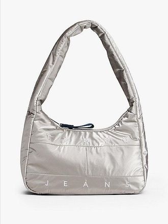 Tommy Hilfiger Bolso Archive acolchado metalizado con logo