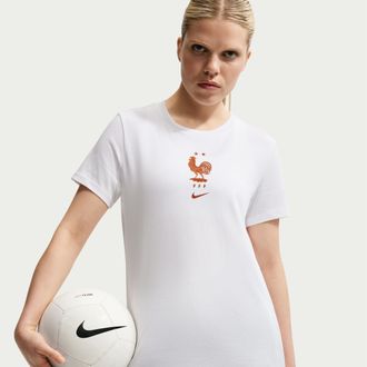 Nike FFF Nike Womens Soccer T-Shirt in White | IH2240-100