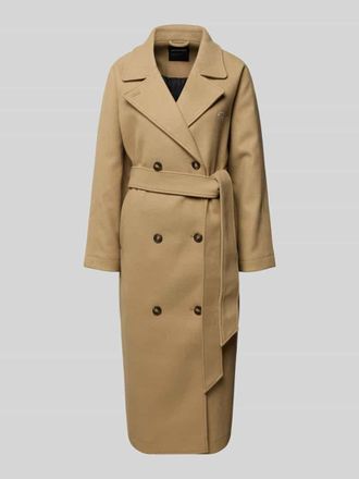 Pegador Mantel mit Reverskragen und Bindeg&uuml;rtel Modell VALENCIA in Beige, Gr&ouml;&szlig;e XS