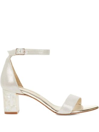 Freya Rose Martene Midi block-heel sandals - women - Kid Leather/Kid Leather/Calf Leather - 38 - Neutrals