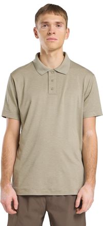 Jack Wolfskin Poloshirt JACK WOLFSKIN TRAVEL POLO M, Herren, Gr. XL (54/56), beige (stone, heather), Obermaterial: 95% Polyester, 5% sonstige Fasern, Shirts Poloshi