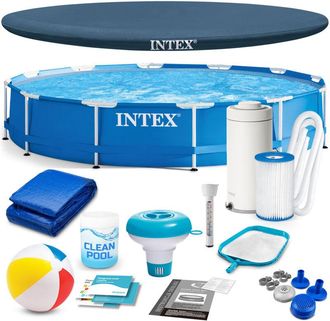 OEM Piscina De Jard&iacute;n Con Estructura De 366 X 76 Cm 16 En 1 Intex 28212