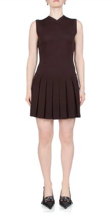 Sandy Liang Millie Dress In Brown