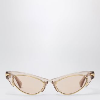 Bottega Veneta Angle cat-eye sunglasses in recycled acetate, brown