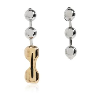 Maison Margiela Asymmetrische Oorbellen - unisex - Oorbellen - Grijs - ONE Size - Accessoires