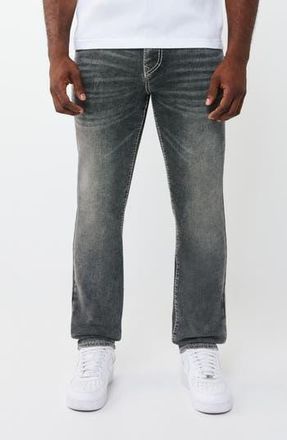 True Religion Geno Big T Flap Pocket Slim Fit Jeans in Grey Phantom Wash at Nordstrom Rack, Size 36